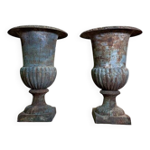 Pair of Medici vases in cast iron