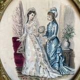 Framed fashion illustration