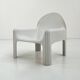 Fauteuil Blanc Modèle 4894 par Gae Aulenti pour Kartell, 1970