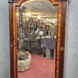 Parisian mirrored armoire in Louis XVI style in rosewood and elm burl