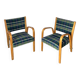 Fauteuil Bow Bois par Hugues Steiner 1950