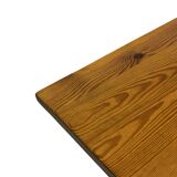 Vintage Pinewood Dining Table Desk with Drawer 60s Design