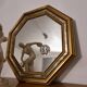 Octagonal Mirror Art Deco Vintage 59*59cm wood
