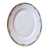 Large oval dish in Limoges porcelain by Bernardaud & Cie – Art Deco