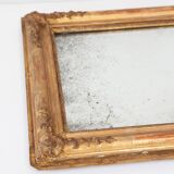 Ancien miroir en bois doré 19ème