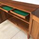Buffet scandinave en teck massif, Danemark années 1960