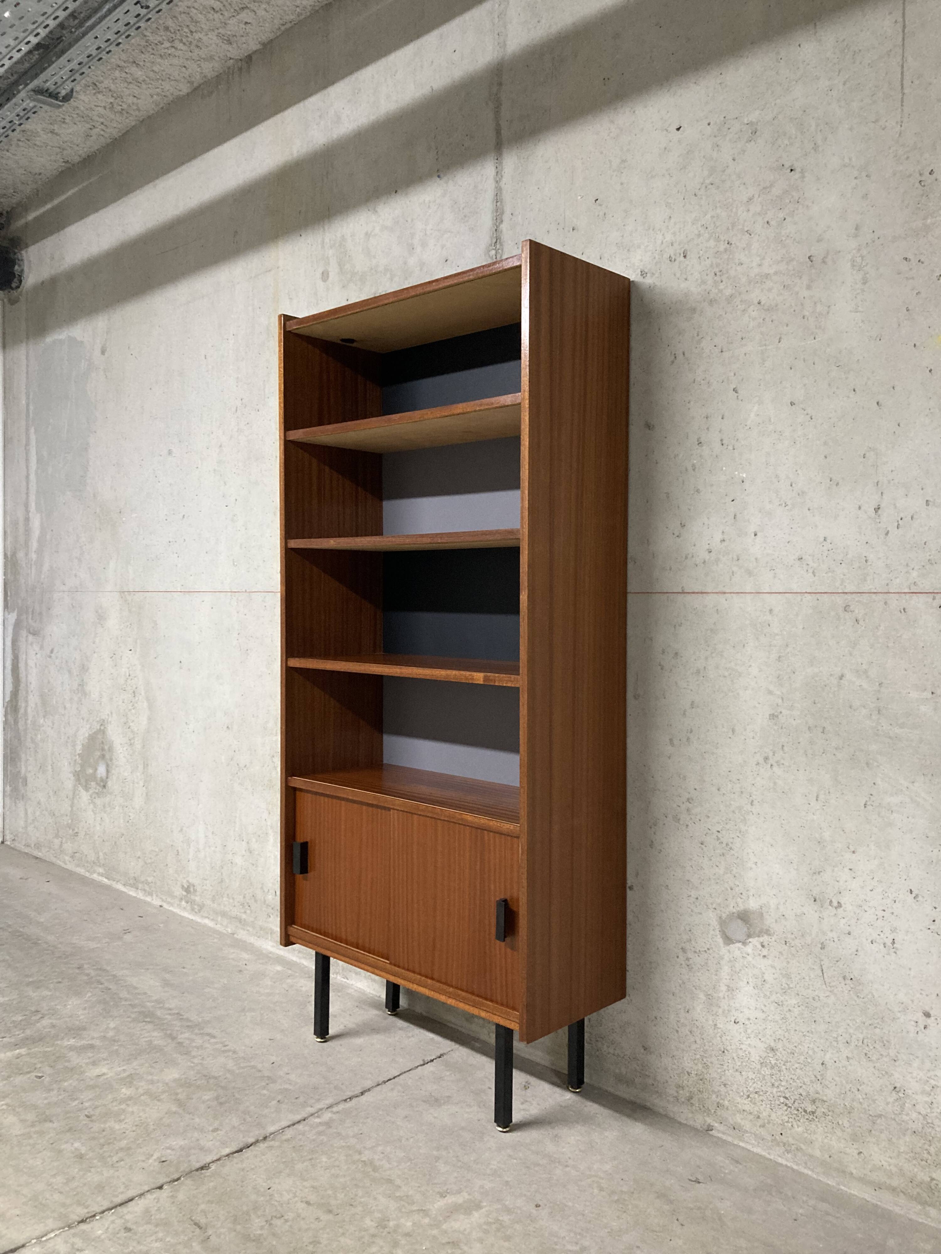 Vintage 60s modernist display cabinet bookcase