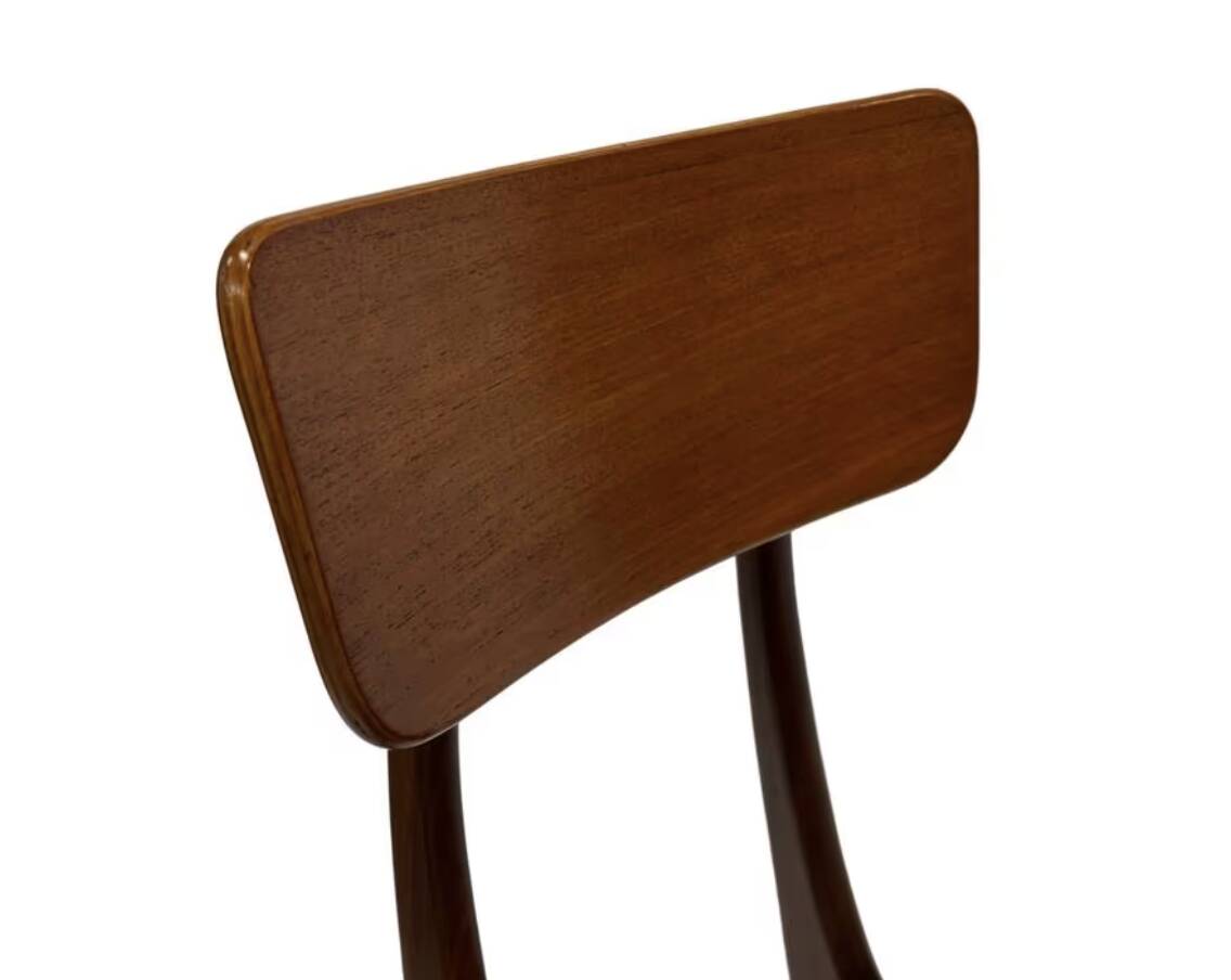 Vintage dining room chairs teak Topform design 60s Louis van Teeffelen