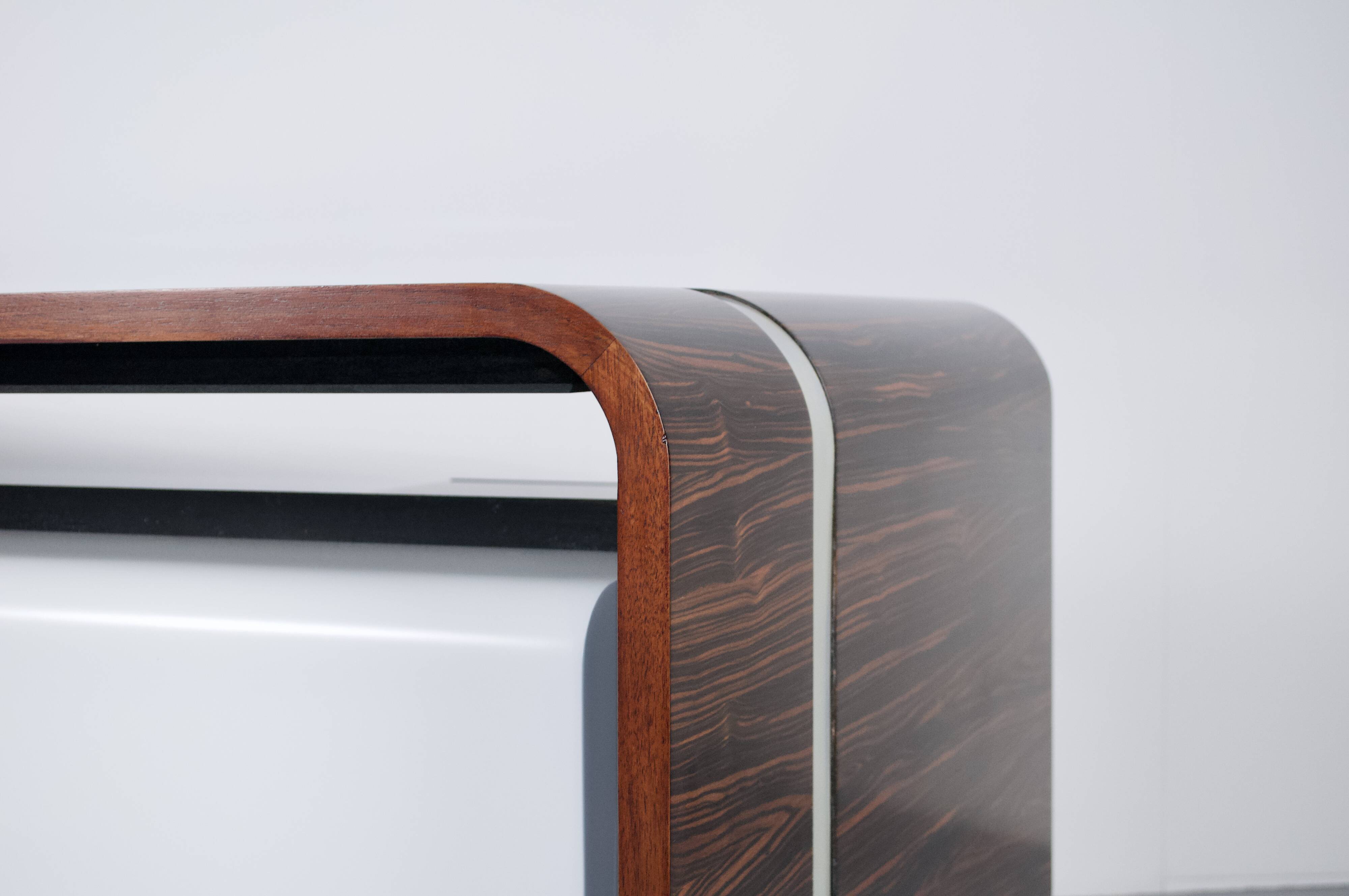 ROSEWOOD DESK MICHEL BOYER TFM EDITION 1970s ROTHSCHILD BANK