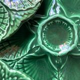 Vintage ceramic oyster plates