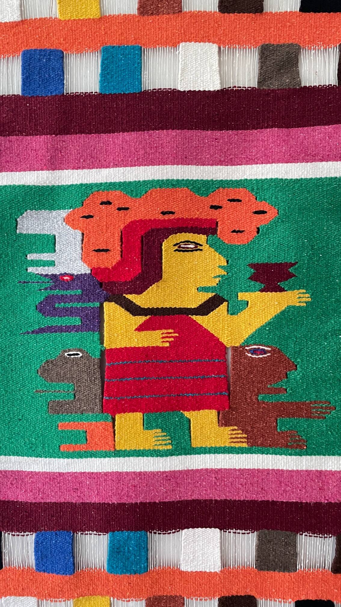 Vintage mexican decorative tapestry