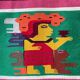 Vintage mexican decorative tapestry