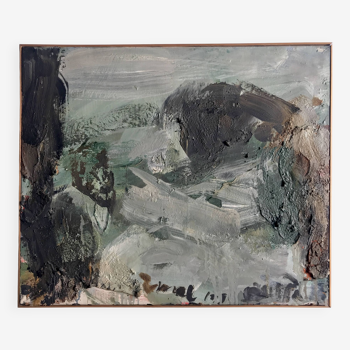 Paul BUTTI, Enval, circa 1990. Oil on canvas signed with a brush