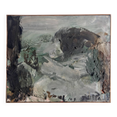 Paul BUTTI, Enval, circa 1990. Oil on canvas signed with a brush
