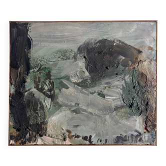 Paul BUTTI, Enval, circa 1990. Oil on canvas signed with a brush