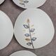 Set of 11 vintage dessert plates from Niderviller – 1970s – Capron Vallauris style