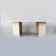Table basse en travertin vintage
