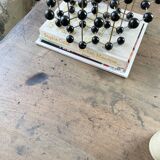 XXL walnut trade counter with multiple drawers