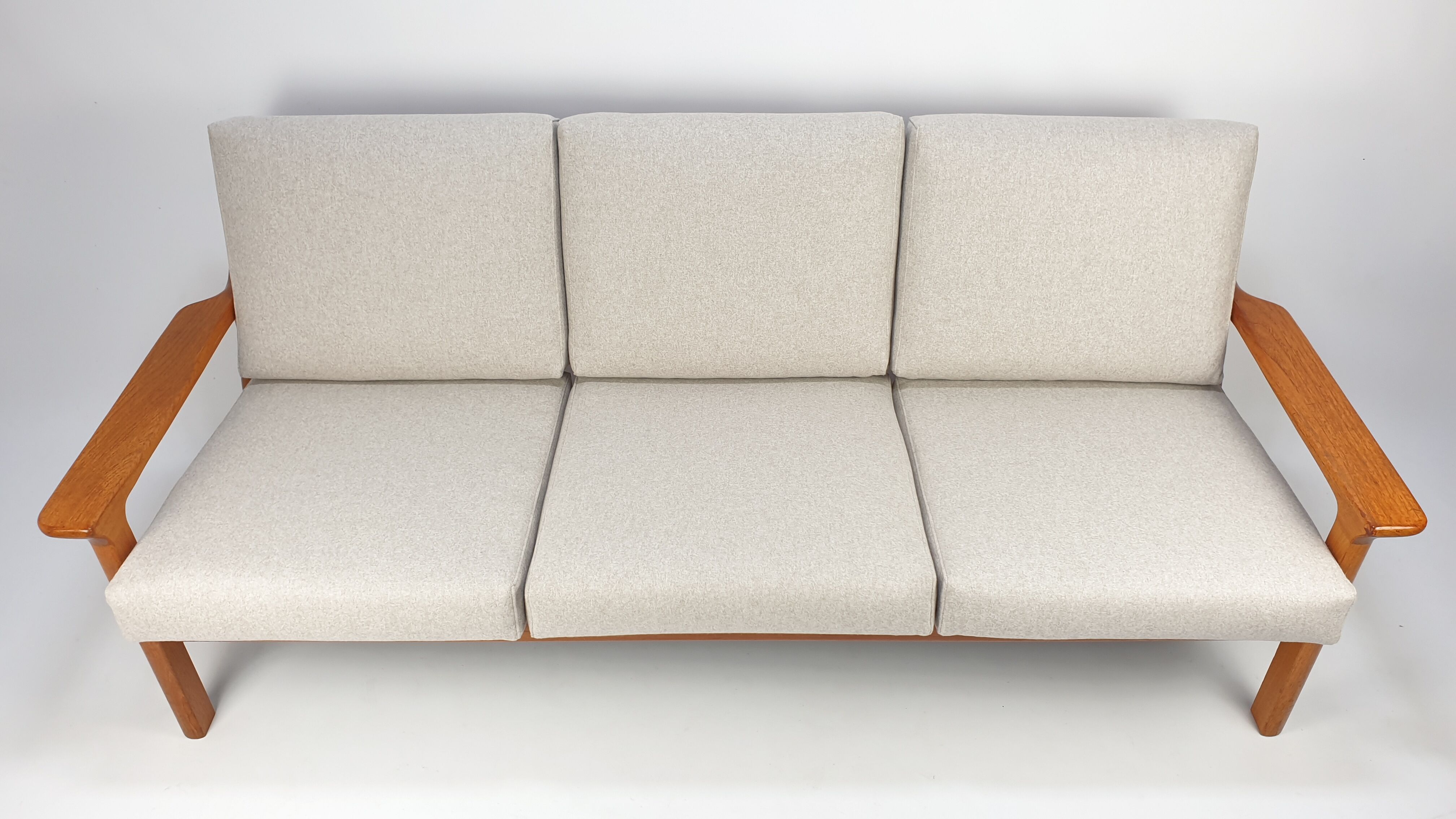 Teak 3-Seater Sofa by Juul Kristensen for Glostrup, 1970s