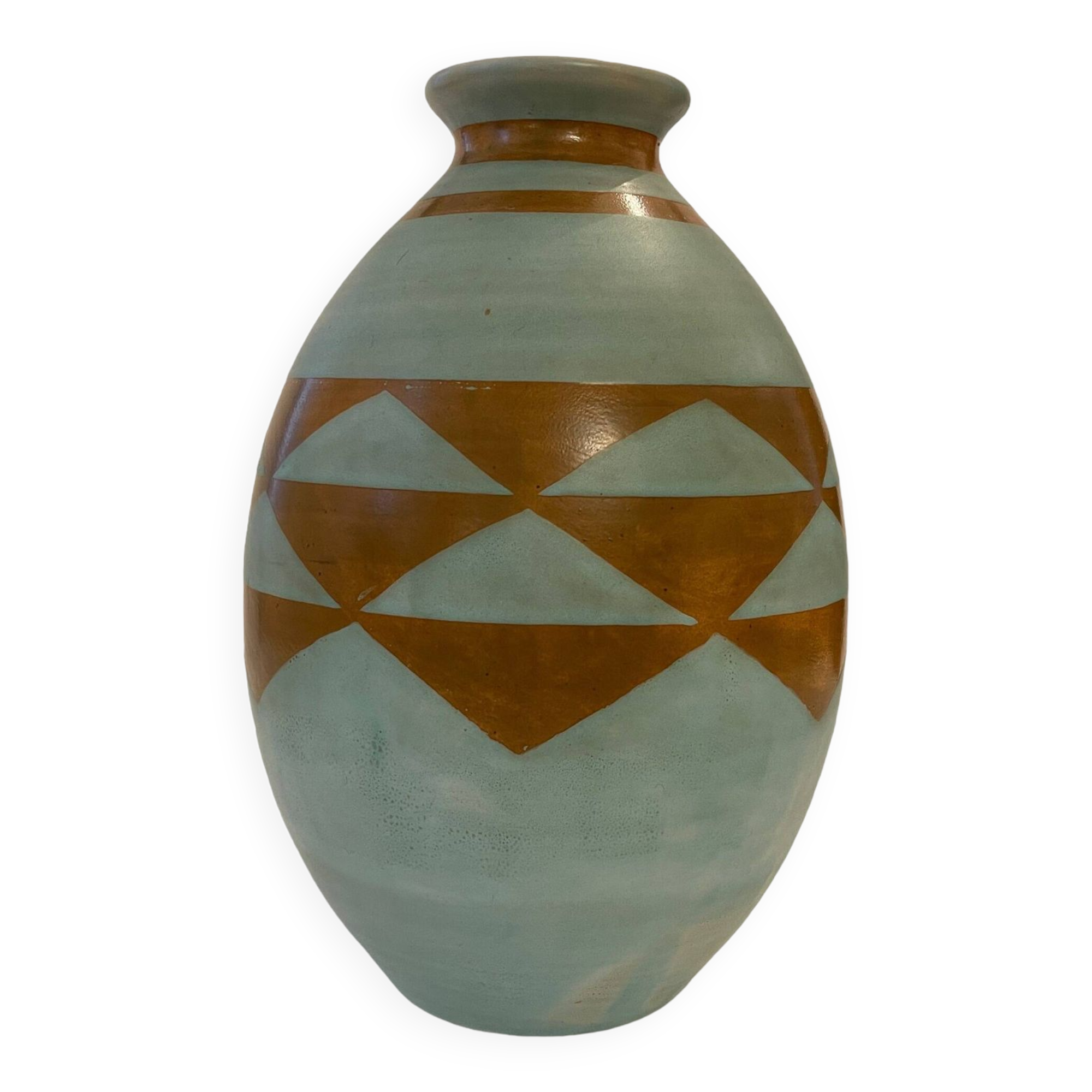 Boch Frères Keramis, Large Art-Deco Vase