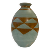 Boch Frères Keramis, Large Art-Deco Vase