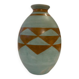 Boch Frères Keramis, Large Art-Deco Vase