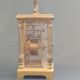 Pendulette d'officier en bronze doré et ciselé  XIXe