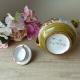 Pitcher, tiled kid from Deruta, Italy, Vintage