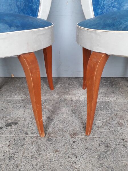 Pair of hairdresser chairs era art deco 1930