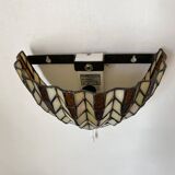 Tiffany style stained glass wall light