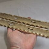 Pair of Louis XVI style beaded bronze door handles