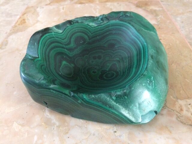 Malachite ashtray 1970s