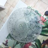 2 dishes or baskets in pressed moulded cut glass