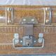 Ancient colonial travel trunk