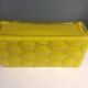 Glass planter with honeycomb decor