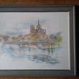 Paris watercolor print "Bernadette Voz"