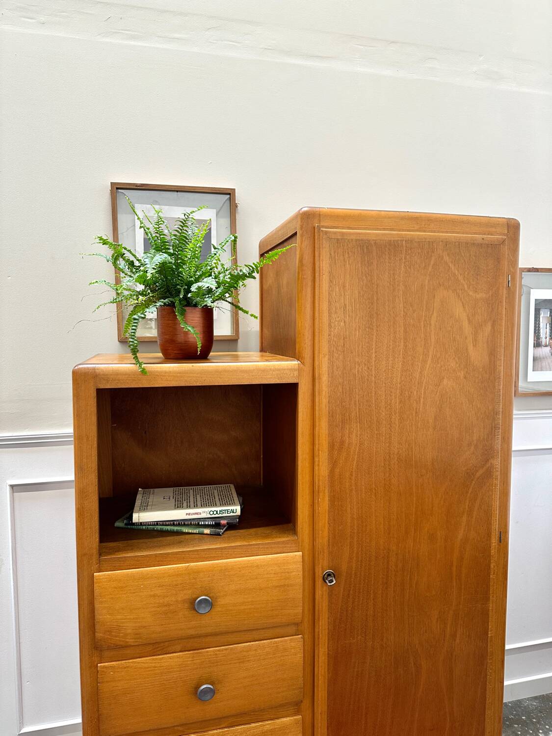 Vintage asymmetrical wardrobe