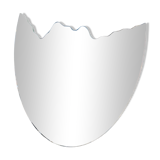 Scornice Wall Mirror by Nanda Vigo for Glass, 1988