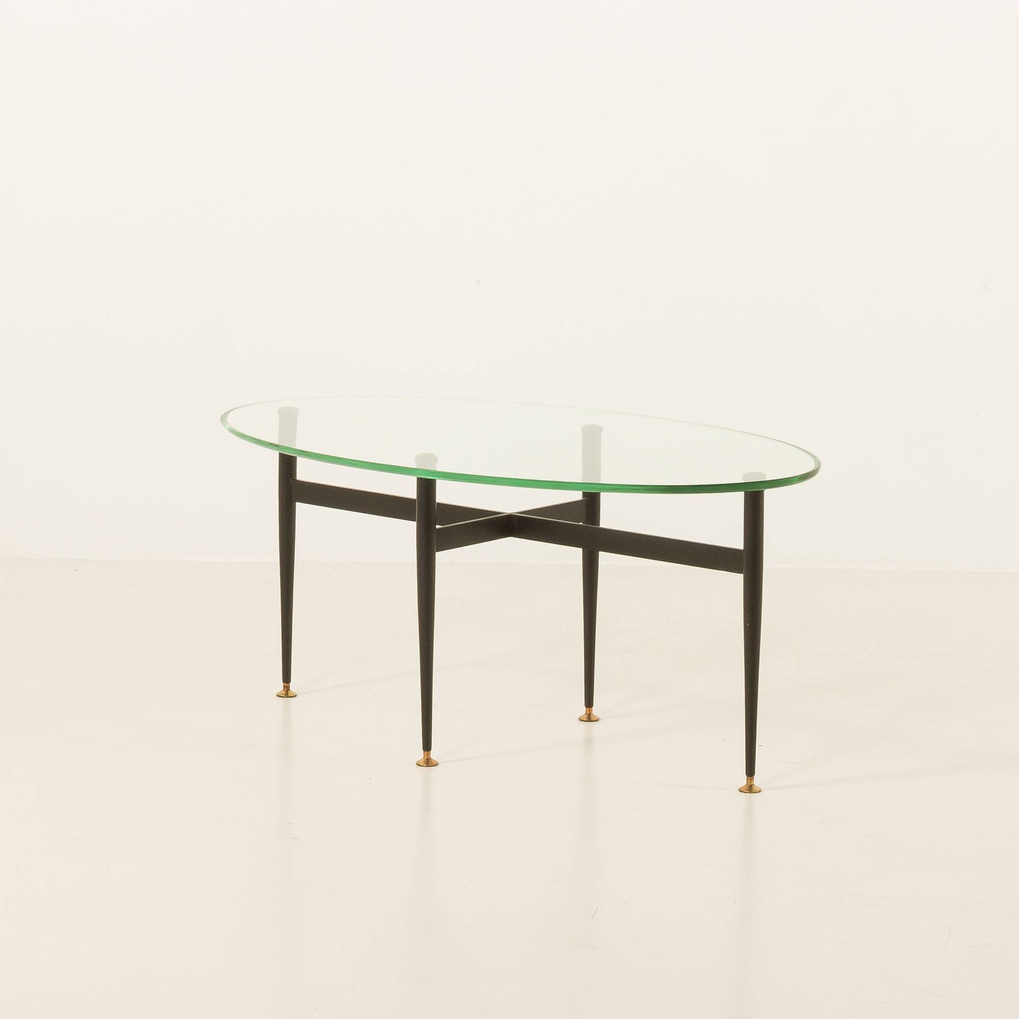 Italian mid century  glass coffee table 1950s