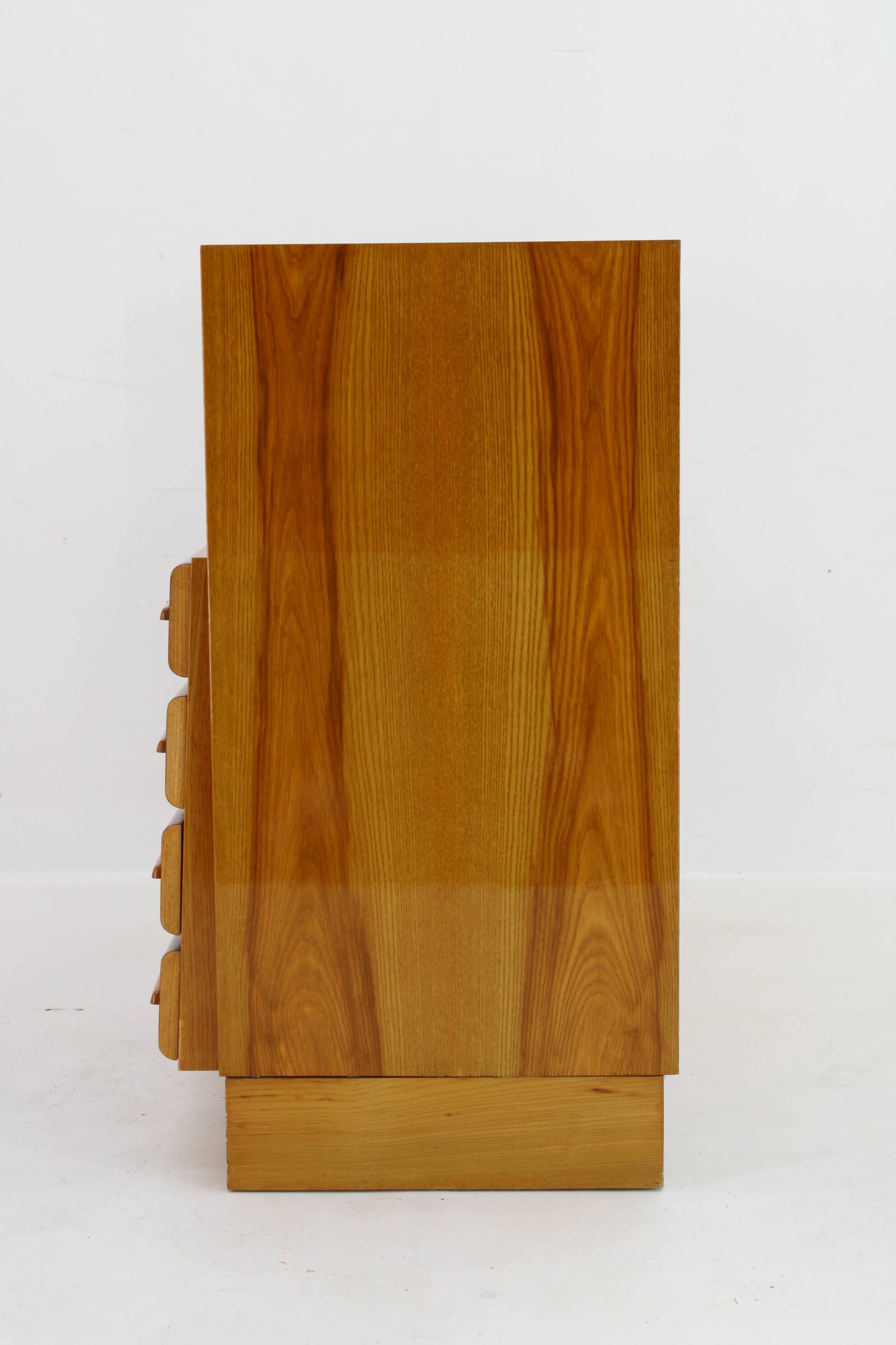 1960s Wooden Cabinet /Chest Of Drawers, Czechoslovakia