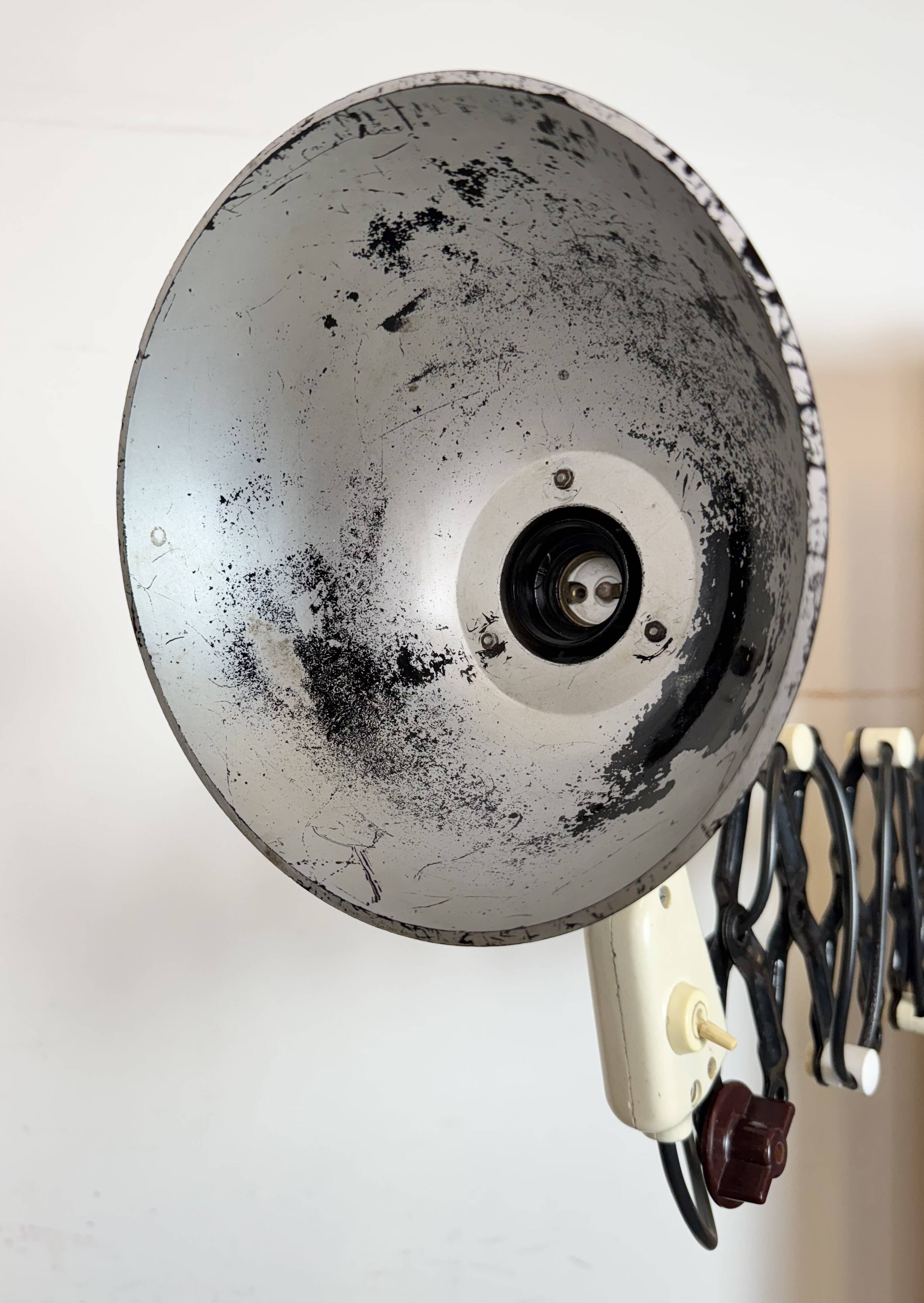 Industrial East German Scissor Lamp from VEB Zweckleuchtenbau Dresden, 1960