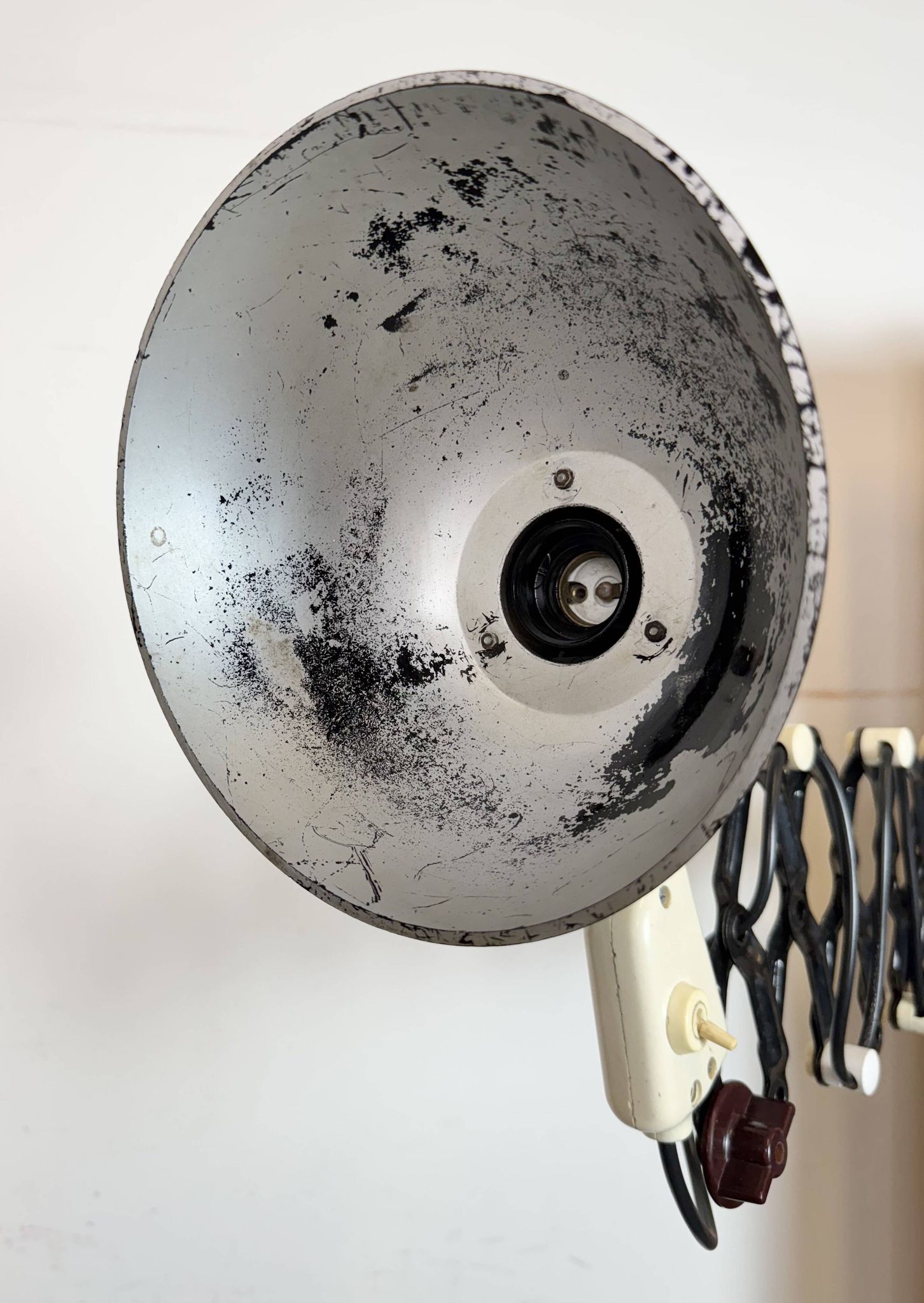 Industrial East German Scissor Lamp from VEB Zweckleuchtenbau Dresden, 1960