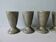 Set of 5 mazagrans made of khaki sandstone