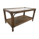 rattan coffee table