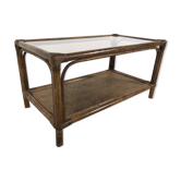 Table basse en rotin