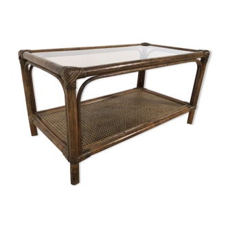 rattan coffee table