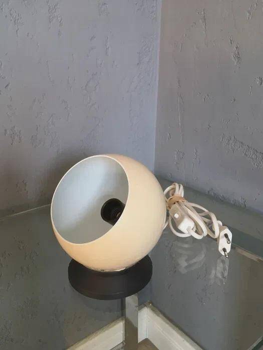 Abo Randers Eye Ball lamp by Jørgen Berthel, cream, Denmark, 1960s