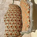 Small Louis XV Style Lacquered Sofa / Bench