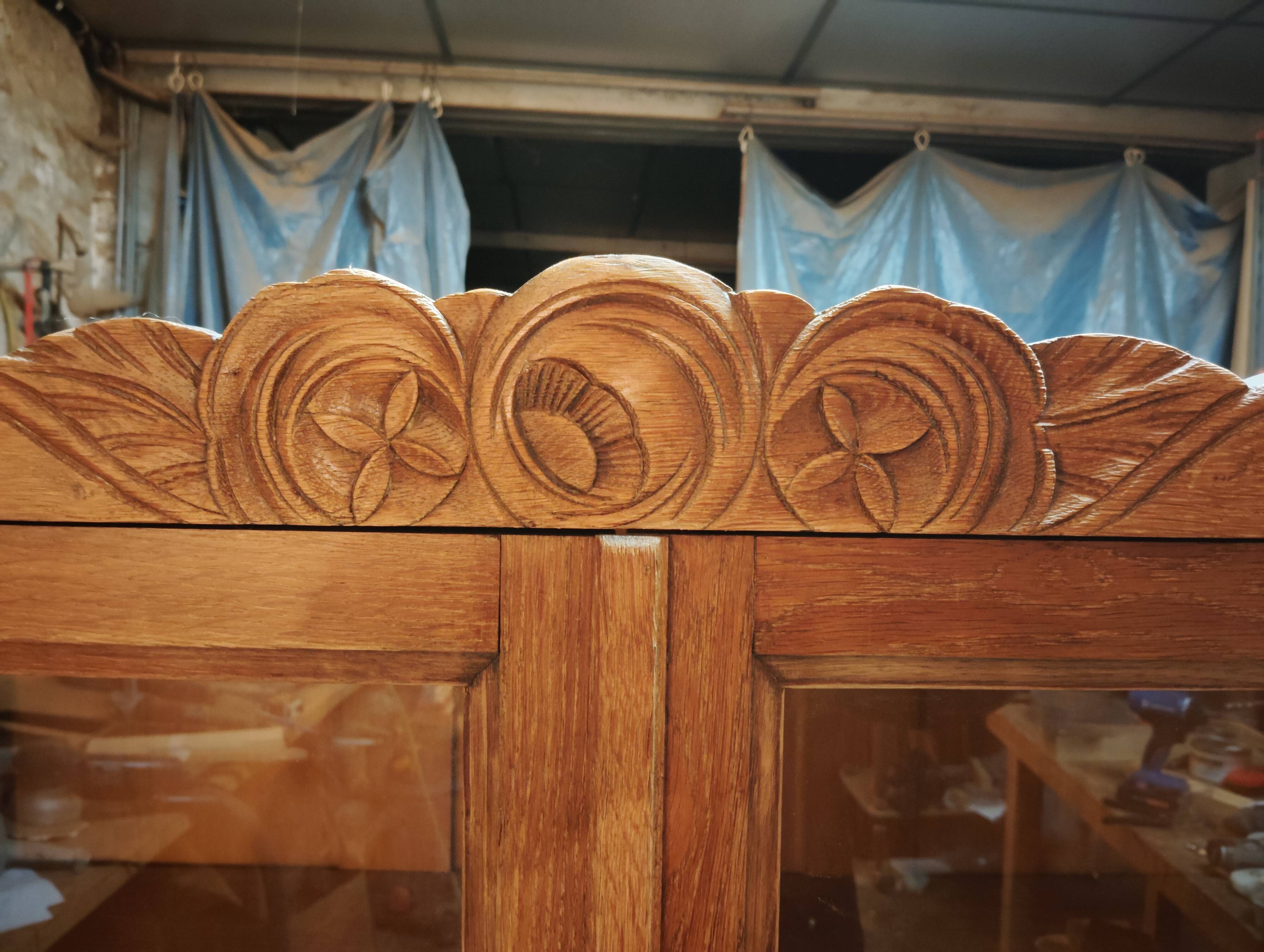 Restored "Art Deco" wardrobe, display cabinet, bookshelf.
