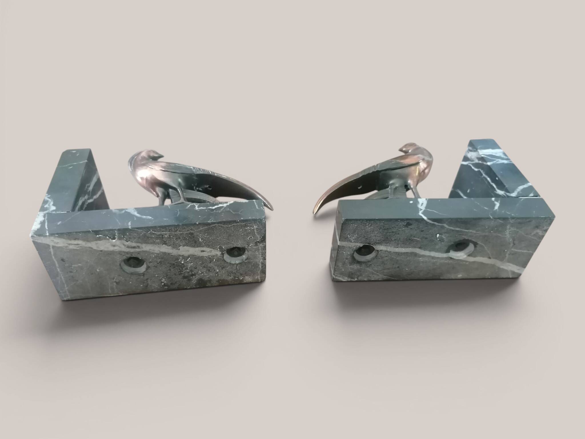 Art Deco bird bookends.